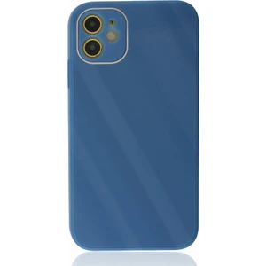 Apple iPhone 12 Kılıf Kamera Korumalı Arkası 9h Temperli Cam Yüzey Soft Tasarım Glass Kapak