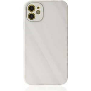 Apple iPhone 12 Kılıf Kamera Korumalı Arkası 9h Temperli Cam Yüzey Soft Tasarım Glass Kapak