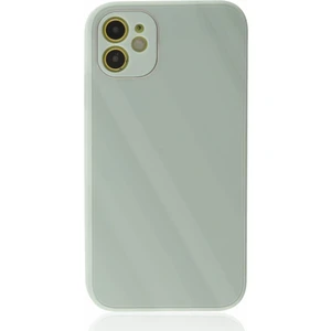 Apple iPhone 12 Kılıf Kamera Korumalı Arkası 9h Temperli Cam Yüzey Soft Tasarım Glass Kapak