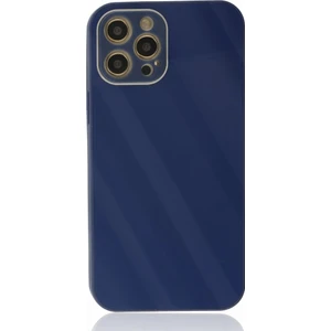 Apple iPhone 12 Pro Max Kılıf Kamera Korumalı Arkası 9h Temperli Cam Yüzey Soft Tasarım Glass Kapak