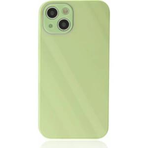 Apple iPhone 13 Kılıf Kamera Korumalı Arkası 9h Temperli Cam Yüzey Soft Tasarım Glass Kapak