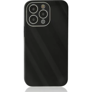Apple iPhone 13 Pro Max Kılıf Kamera Korumalı Arkası 9h Temperli Cam Yüzey Soft Tasarım Glass Kapak