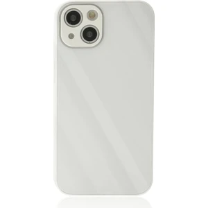 Apple iPhone 14 Plus Kılıf Kamera Korumalı Arkası 9h Temperli Cam Yüzey Soft Tasarım Glass Kapak