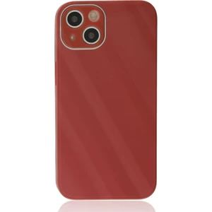 Apple iPhone 14 Plus Kılıf Kamera Korumalı Arkası 9h Temperli Cam Yüzey Soft Tasarım Glass Kapak