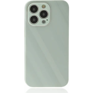 Apple iPhone 13 Pro Max Kılıf Kamera Korumalı Arkası 9h Temperli Cam Yüzey Soft Tasarım Glass Kapak