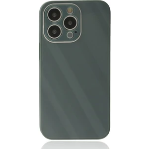 Apple iPhone 14 Pro Max Kılıf Kamera Korumalı Arkası 9h Temperli Cam Yüzey Soft Tasarım Glass Kapak