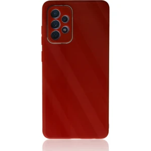 Samsung Galaxy A72 Kılıf Kamera Korumalı Arkası 9h Temperli Cam Yüzey Soft Tasarım Glass Kapak