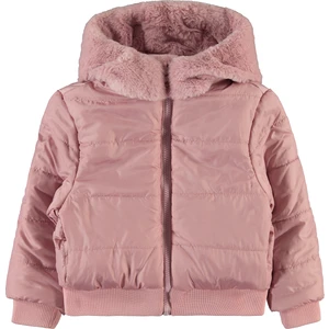 Civil Girls Kız Çocuk Kapüşonlu Mont 2-5 Yaş Pudra