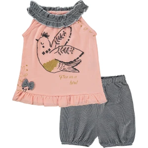 Kız Bebek Takım 6-18 Ay Somon