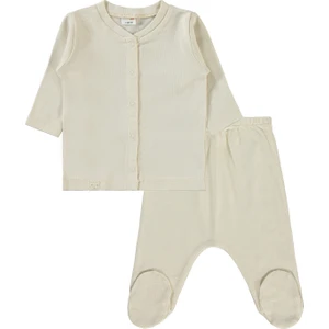 Civil Baby Erkek Bebek Pijama Takımı 1-6 Ay Bej