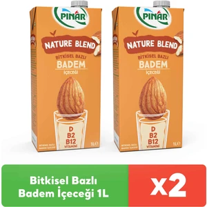 Nature Blend Bitkisel Bazlı Badem Içeceği 1 L Vegan Laktozsuz x 2 Adet