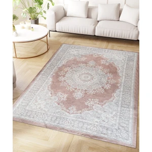 Renkli Butik Kadife Dokulu, Lastikli, Süngerli, Kaymaz, Yıkanabilir Modern Desenlerde Halı Örtüsü - Hlö-01