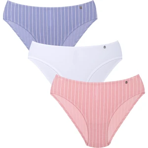 Stripe 3'lü Kadın Bikini Külot