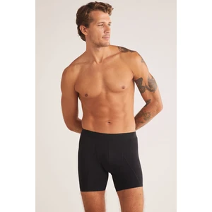 Teo Pamuk Modal Erkek Boxer Siyah