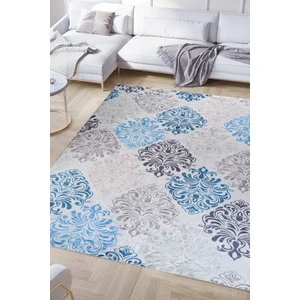 Renkli Butik Kadife Dokulu, Lastikli, Süngerli, Kaymaz, Yıkanabilir Modern Desenlerde Halı Örtüsü - Hlö-03