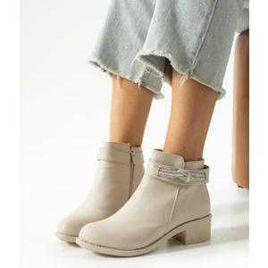 Nevanın Butiği Kadın Yandan Taş Toka Detaylı Kışlık Su Geçirmez Içi Kürklü Günlük Kullanım Bot