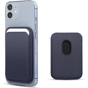 Apple iPhone 12 Mini Deri Cüzdan MagSafe Lacivert