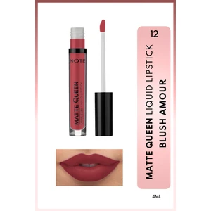Matte Queen Lipstick Kalıcı Mat Likit Ruj - 12 Blush Amour - Pembe
