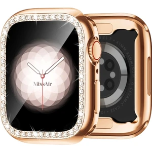 Apple Watch 10 Serisi 46mm Taşlı Kılıf Sert Pc Kasa Koruma Gard 05