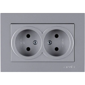 Silver 2'li Topraklı Priz