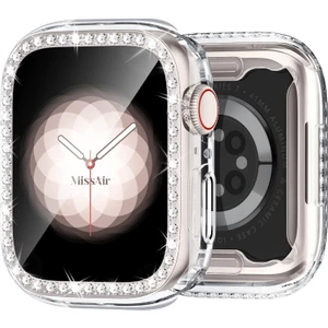 Apple Watch 10 Serisi 46mm Taşlı Kılıf Sert Pc Kasa Koruma Gard 05