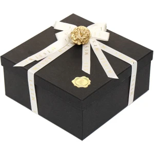 Siyah Dekoratif Sıvama Hediye Kutusu