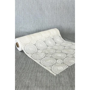 Pvc Şeffaf Kaplama Kaydırmaz Dolap Içi Kaymaz Dantel Raf Örtüsü - 1009-H-DANTEL