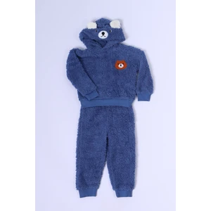 Erkek Bebek Peluş Alt Üst Takım Baskılı D47