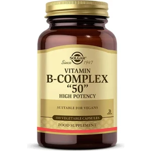 Vitamin B Complex 50 Mg 100 Kapsül Tüm B Vitaminlerini Bir Arada Bulunduran Gıda Takviyesi.