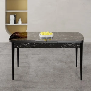 Gale Serisi 80X132 Açılabilir Lak Panel Mutfak Masası