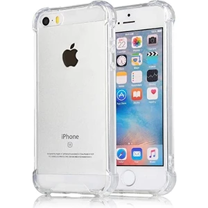 Iphone 5 Antişok Koruyucu Şeffaf Sert Silikon Kapak
