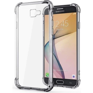 Samsung Galaxy J7 Prime 2 Antişok Koruyucu Şeffaf Sert Silikon Kapak