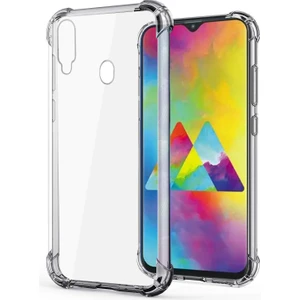Samsung Galaxy M20 Antişok Koruyucu Şeffaf Sert Silikon Kapak