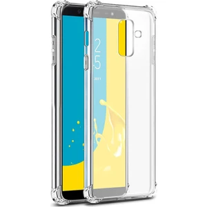 Samsung Galaxy J8 Antişok Koruyucu Şeffaf Sert Silikon Kapak