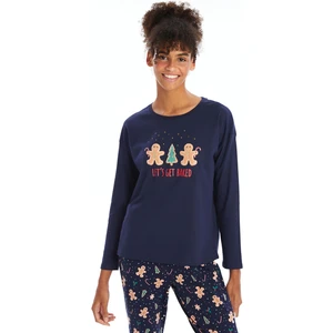 LC Waikiki Lcw Dream Baskılı Bisiklet Yaka Baskılı Kadın Pijama Takımı