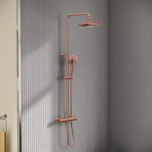 AquaHeat Bliss 240 A4720526 2F Termostatik Duş Sistemi, Bakır