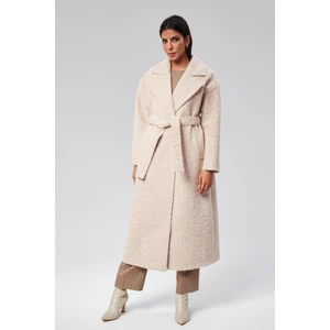 Kadın Buklet Kaşe Oversize Kaban