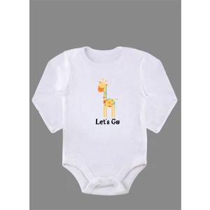 Outdoor One Uzun Kollu Organik Pamuk Baskılı Bebek Body Zıbın ZBN138