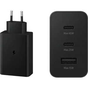 Type C & Type A Hizli Sarj Aleti Uclu 2xtype C- USB (65W - 25W - 15W)ADAPTÖR