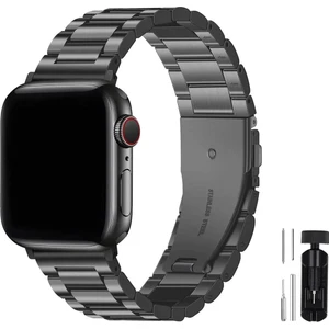 Apple Watch Seri 10 46 mm ile Uyumlu Paslanmaz Çelik Kordon ve Kayış Ayarlama Aparatı