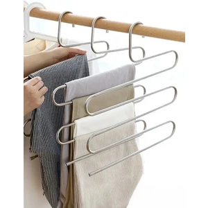 Metal 5 Katlı Pantolon & Şal Askısı Çoklu Askılık Dekoratif Akıllı Düzenleyici