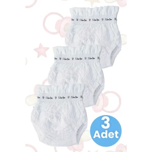 Bebek Yıkanabilir Emici Pamuklu 3'lü Alıştırma Külodu