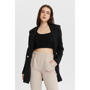 Oversize Dokuma Blazer Ceket
