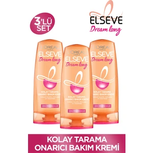 L'Oréal Paris 3'Lü L'oréal Paris Elseve Dream Long Kolay Tarama Saç Bakım Kremi 390 Ml Seti
