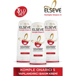 L'Oréal Paris 3'Lü L'oréal Paris Elseve Komple Onarıcı 5 Yapılandırıcı Bakım Kremi 390 Ml Seti