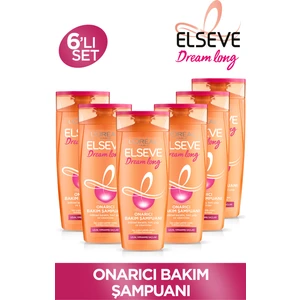 L'Oréal Paris 6'Lı L'oréal Paris Elseve Dream Long Onarıcı Bakım Şampuanı 390 Ml Seti
