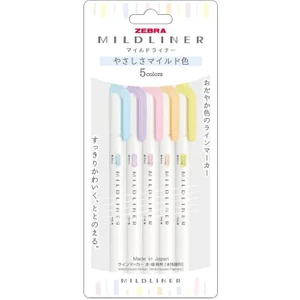 Mildliner Fosforlu Kalem Seti 5 Parça Pembe Renk 1,0-4,0 mm Çizgi Genişliği