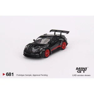 Hot Wheels Mini Gt Porsche 911 (992) Gt3 Rs Black With Pyro Red 681
