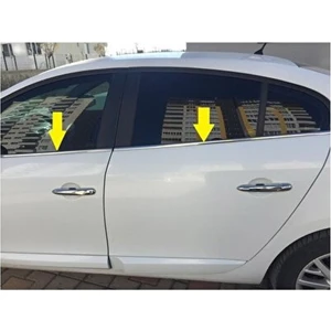Renault Fluence Uyumlu 2010 Ve Üzeri Krom Cam Çıtası 4 Parça Paslanmaz Çelik