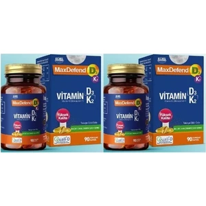 Edis Pharma Max Defend D3 K2 90 Yumuşak Kapsül 2 Adet